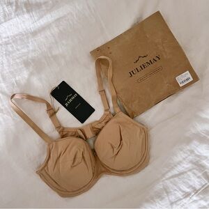 JulieMay shell underwired silk organic cotton bra